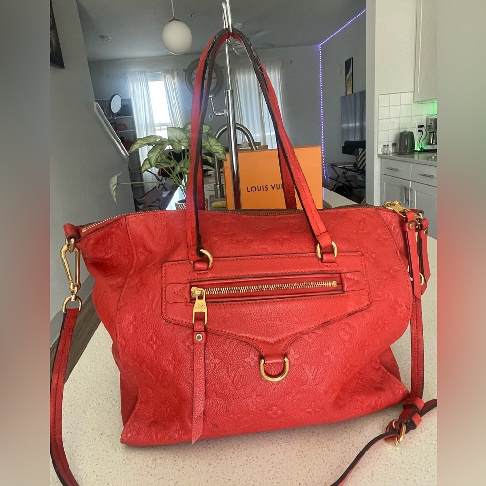 - LOUIS VUITTON RED EMPREINTE MM